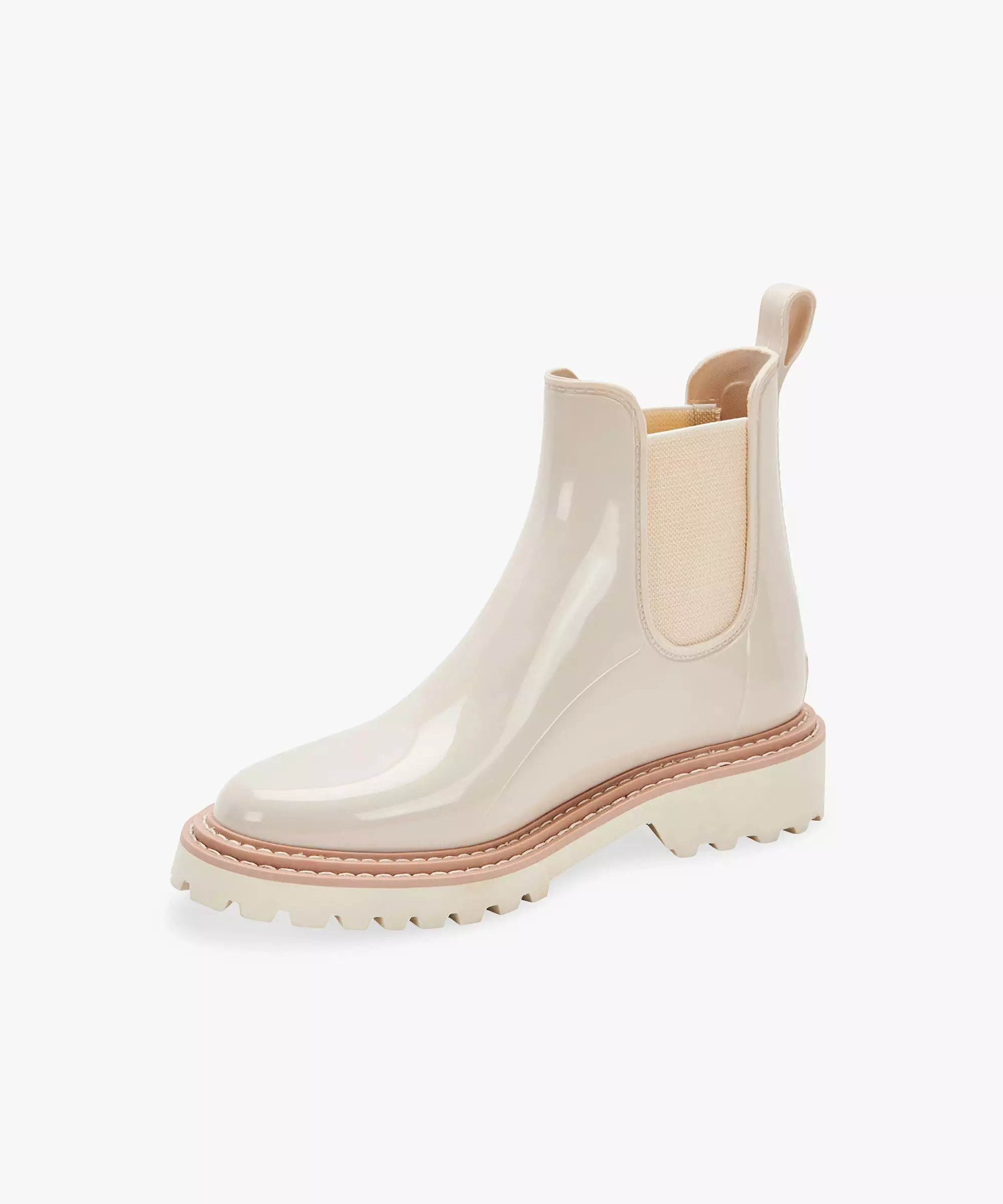 STORMY RAINBOOTS IN IVORY PATENT STELLA - re:vita