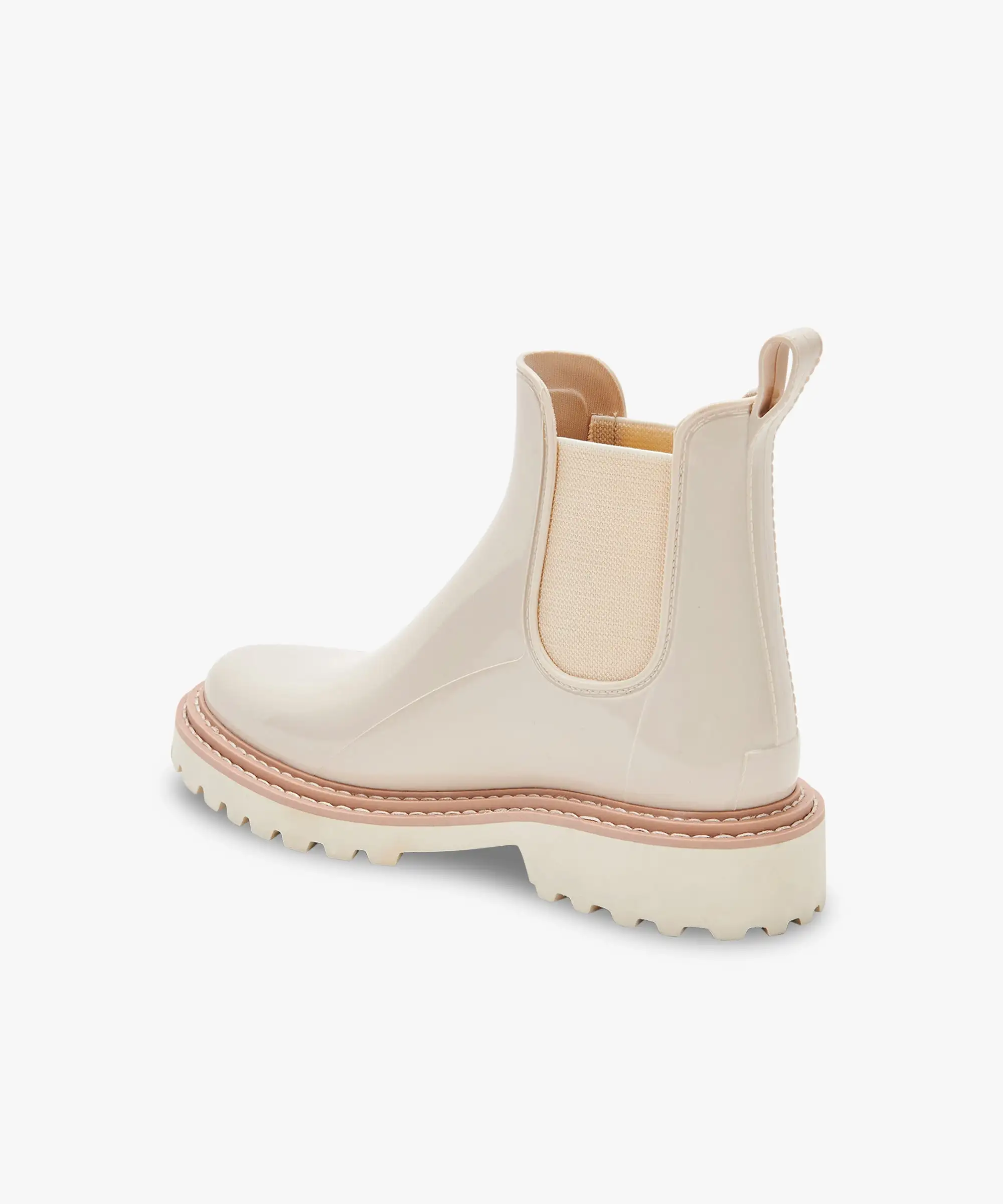 STORMY RAINBOOTS IN IVORY PATENT STELLA - re:vita