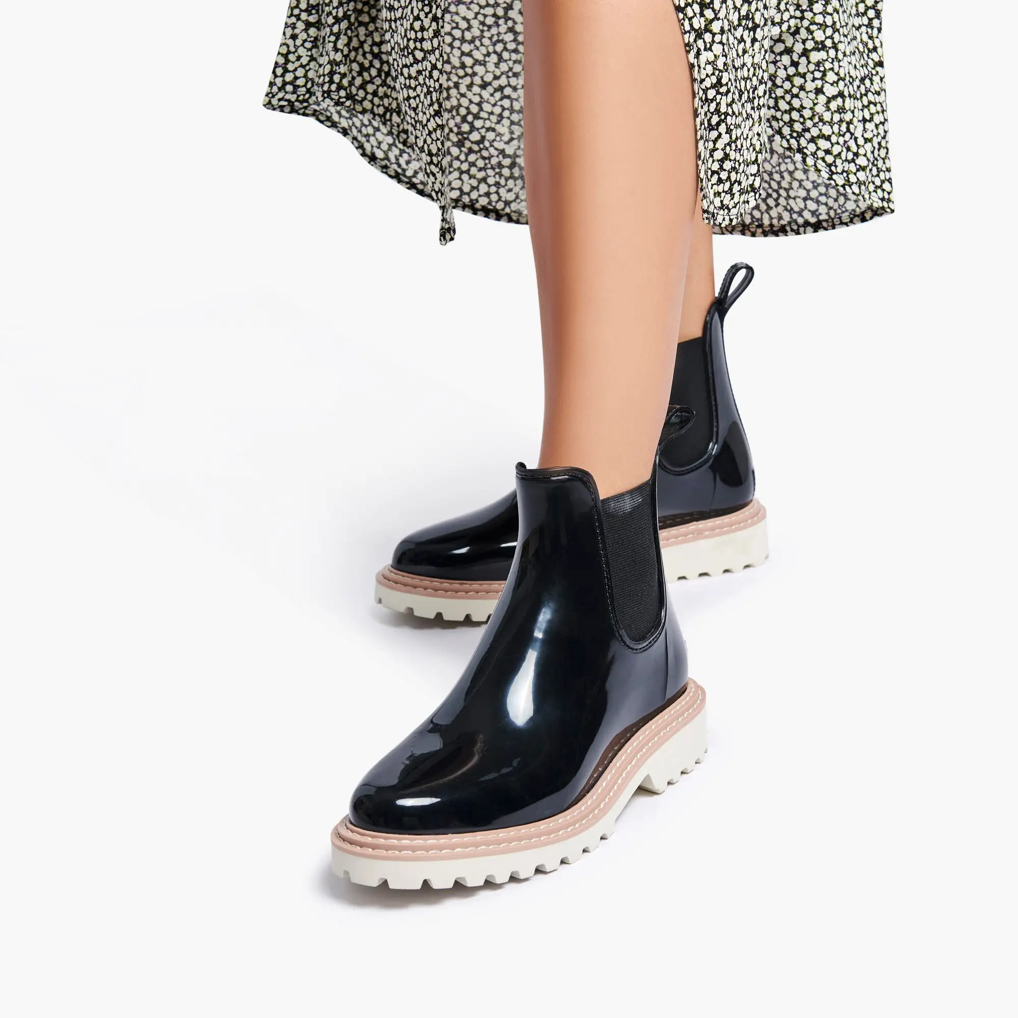 STORMY RAINBOOTS ONYX PATENT STELLA - re:vita