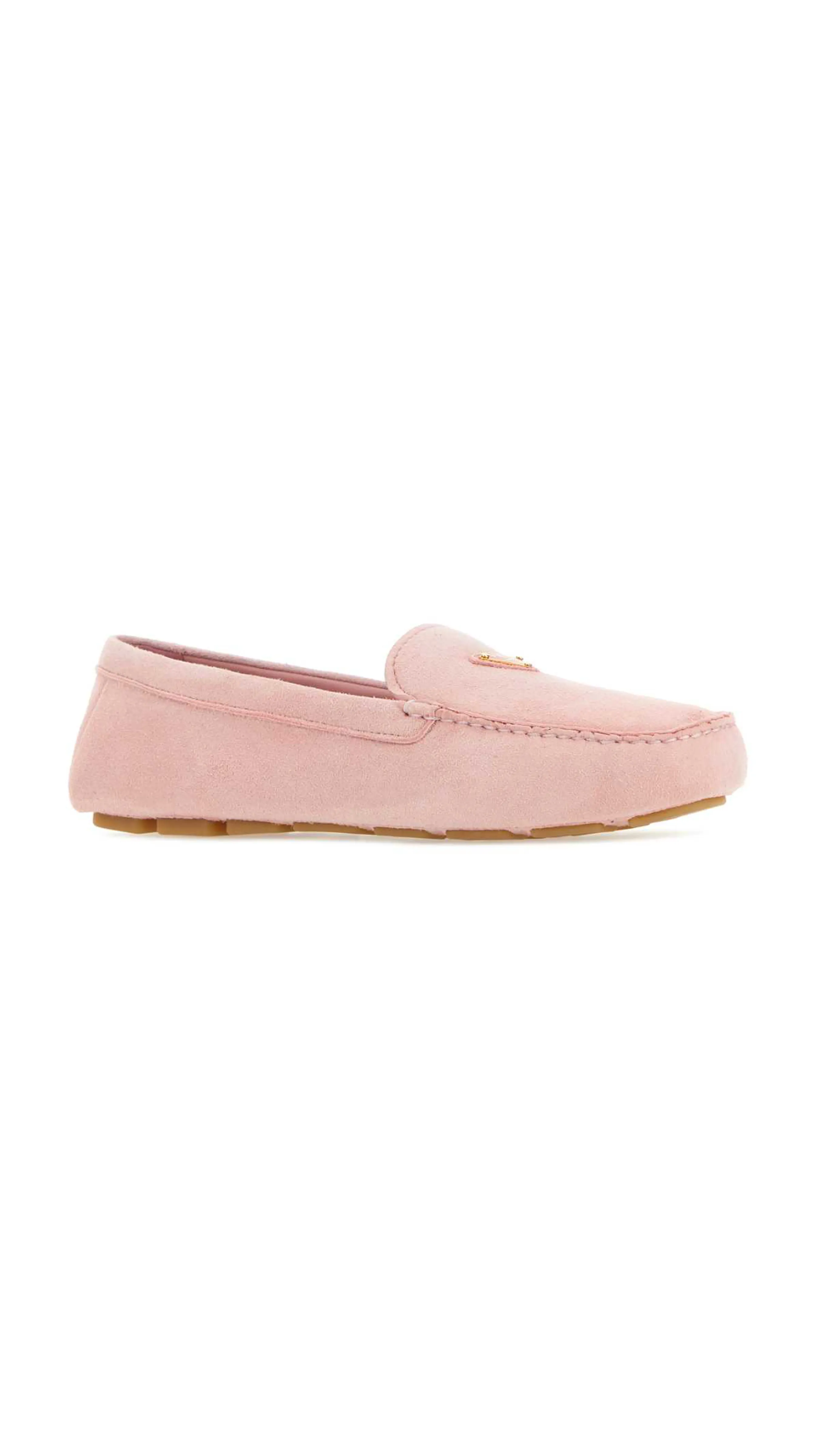 Suede Drivers - Petal Pink