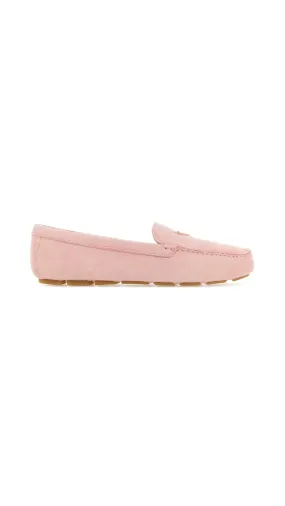 Suede Drivers - Petal Pink