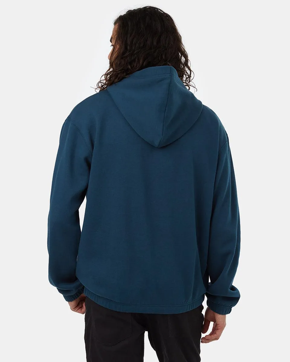 Tentree SeaFleece Snap Hoodie In Reflecting Pond