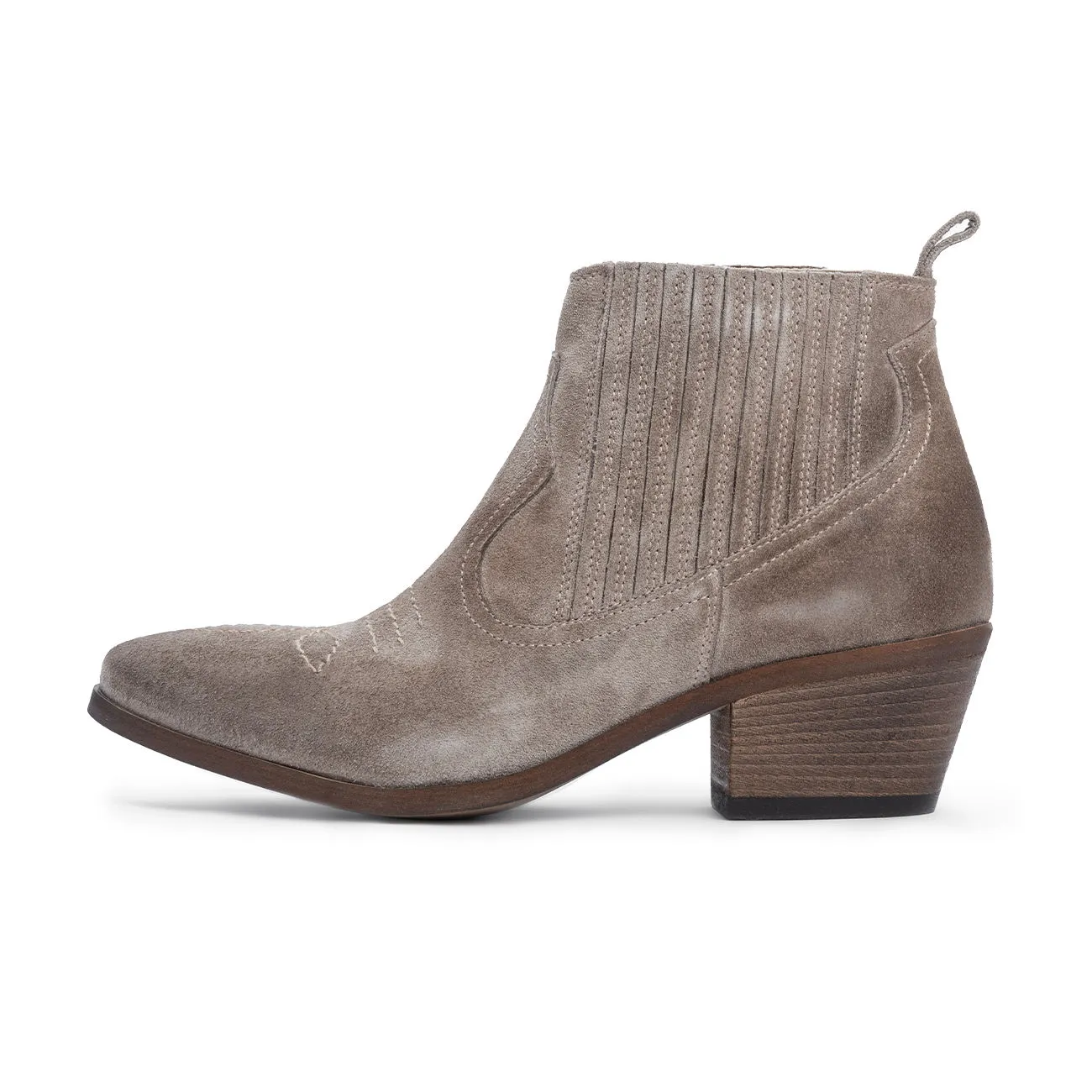 TEXANO IN SUEDE CON TACCO Donna Tortora