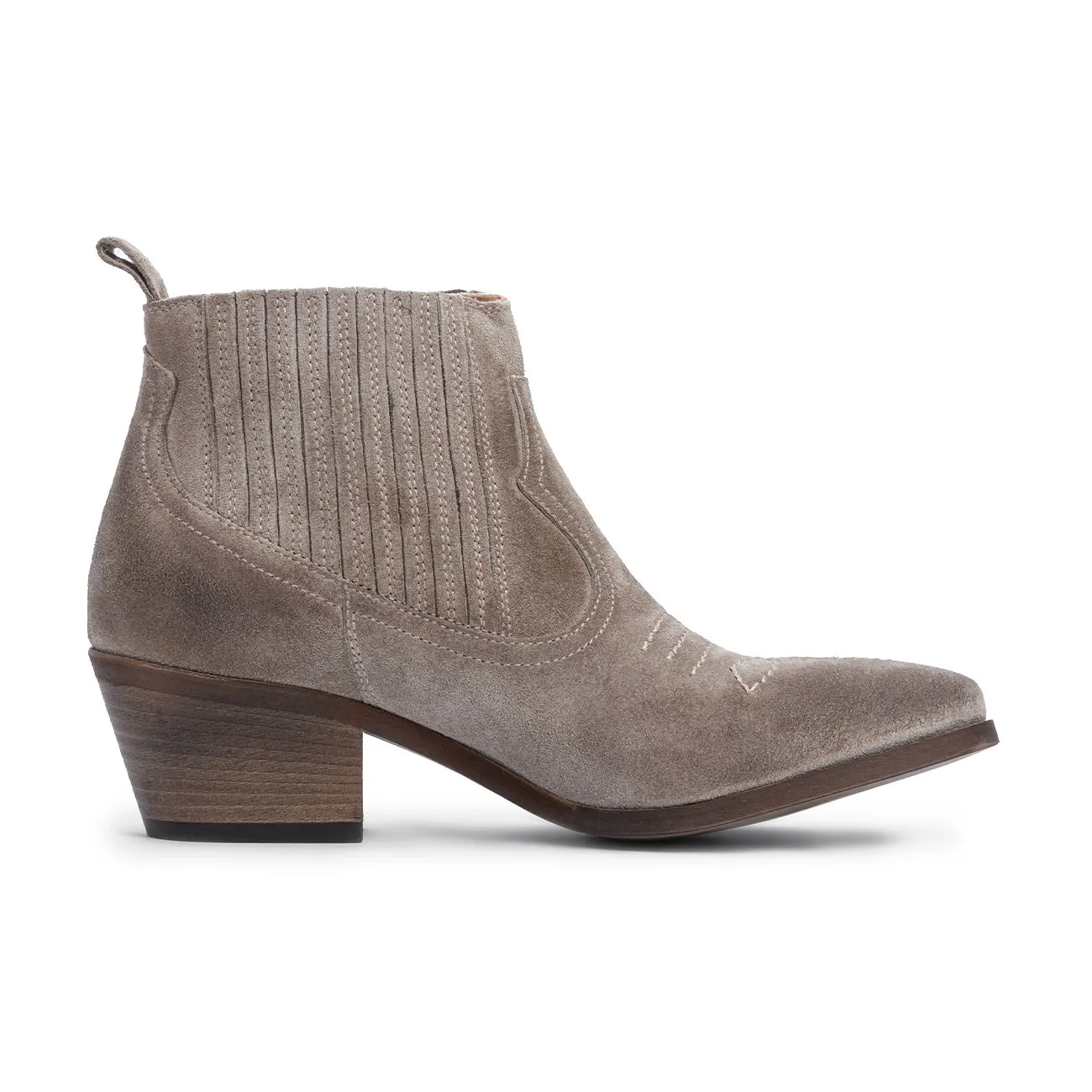 TEXANO IN SUEDE CON TACCO Donna Tortora