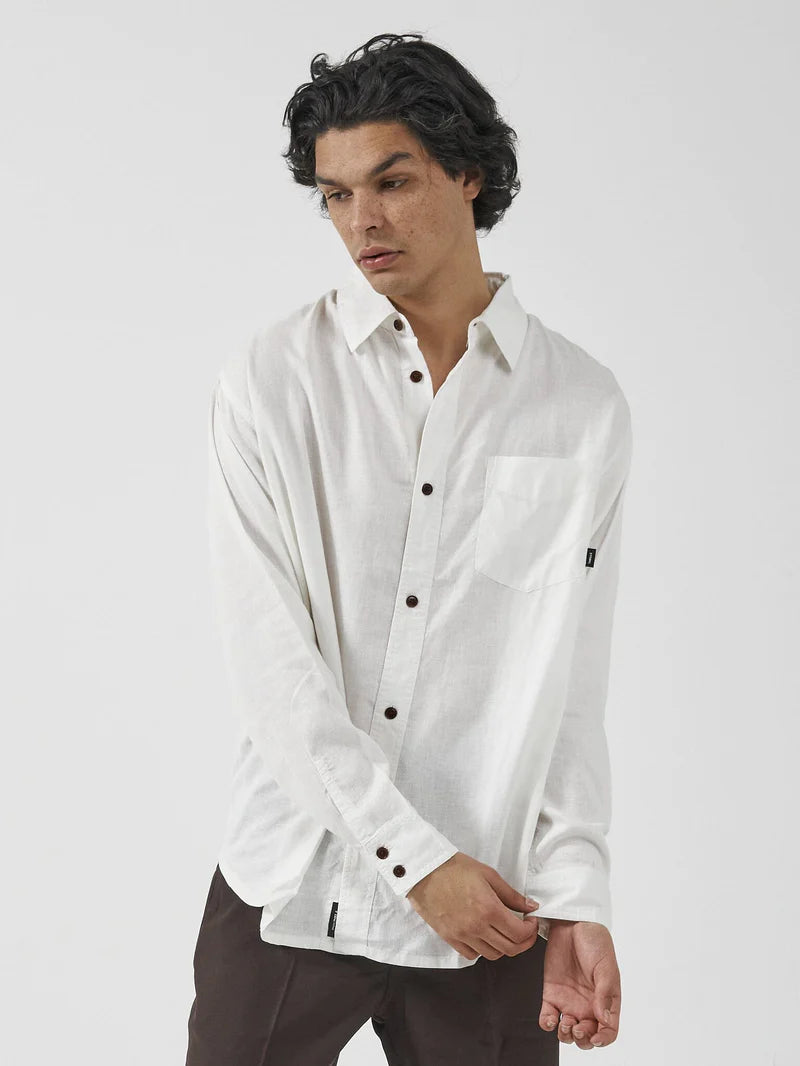 Thrills Hemp Minimal Thrills Oversize Long Sleeve Shirt