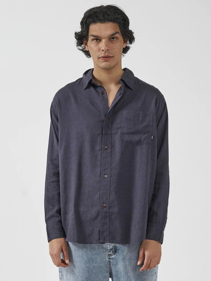 Thrills Hemp Minimal Thrills Oversize Long Sleeve Shirt