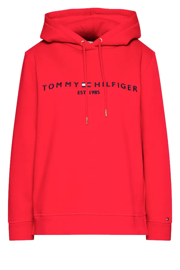 Tommy Hilfiger Women Est. Logo Hoodie Red