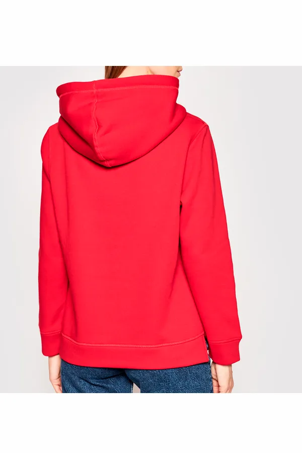 Tommy Hilfiger Women Est. Logo Hoodie Red