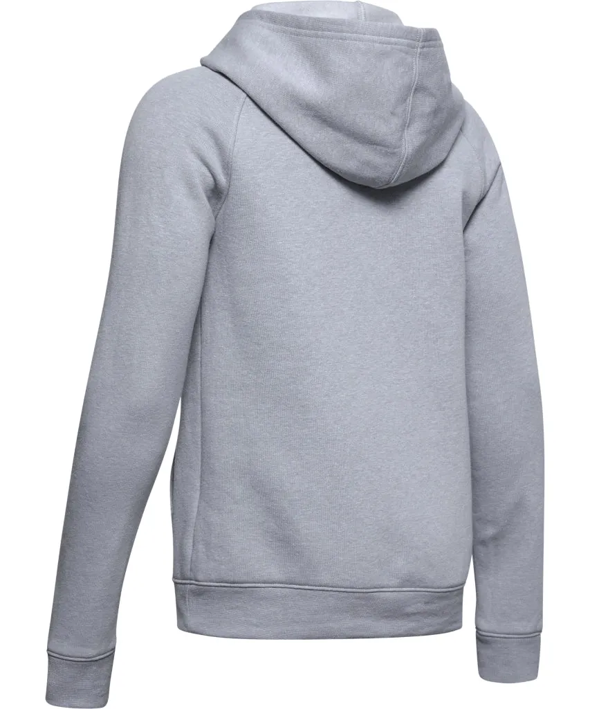 UNDER ARMOUR RIVAL KID'S HOODIE - GREY