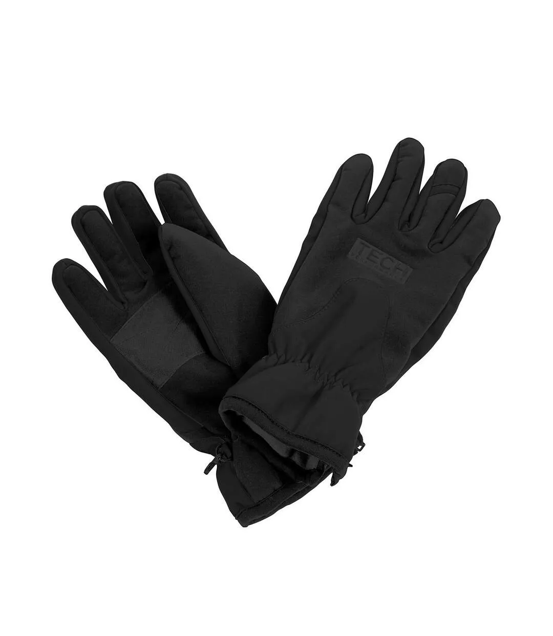 Unisex adult tech performance softshell gloves black Result Winter Essentials