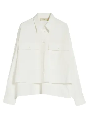 Weekend Max Mara Carter Cropped Shirt in White