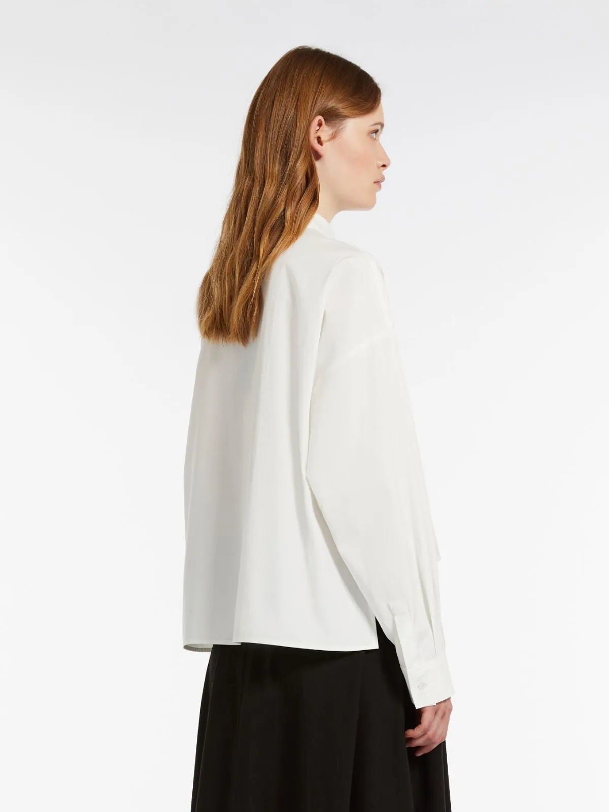 Weekend Max Mara Carter Cropped Shirt in White