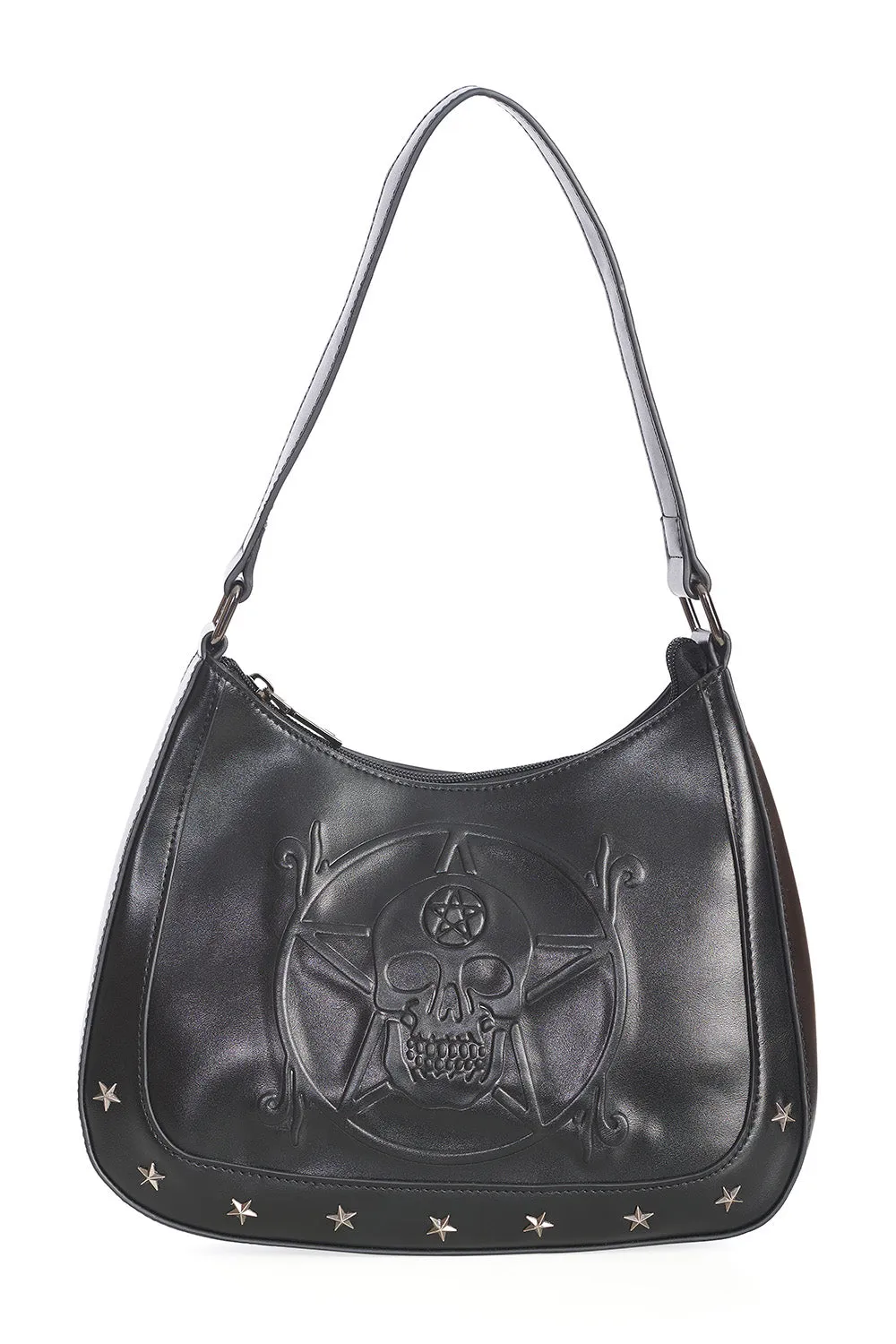 WHITE MAGIC SKULL SHOULDER BAG