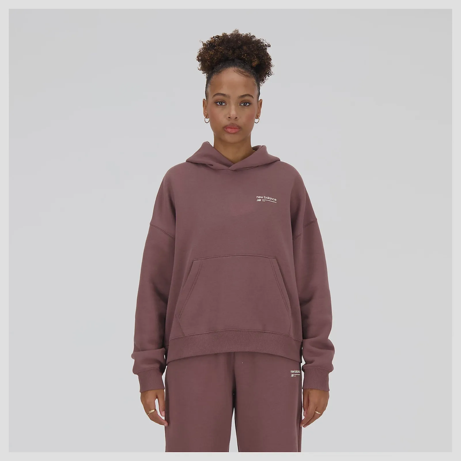 Women's Linear Heritage Brushed Back Fleece Hoodie