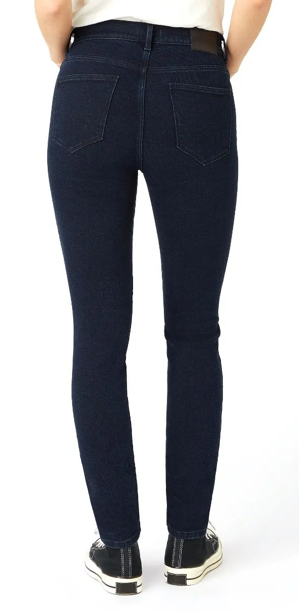 Wrangler High Rise Skinny Stretch Jeans Before Dark